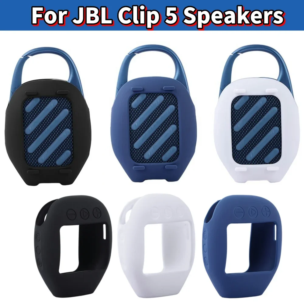 Silikon Abdeckung Fall Für JBL CLIP5 Tragbare BT Lautsprecher Schützende Haut Stoßfest Weiche Tragetasche Lautsprecher Shell Zubehör Image