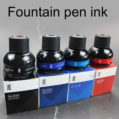 Hero Ink 70ml Fountain Pen Refill Non-Carbon Ink Colored Pens Bottles Supplies Ink Stationery School Ink Tools Ink Supplies