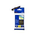 Brother Original P-touch Schriftband 12 mm, gold auf schwarz (kompatibel u.a. mit Brother P-touch PT-H100LB/R, -H105, -E100/VP, -D200/BW/VP, -D210/VP) TZE334