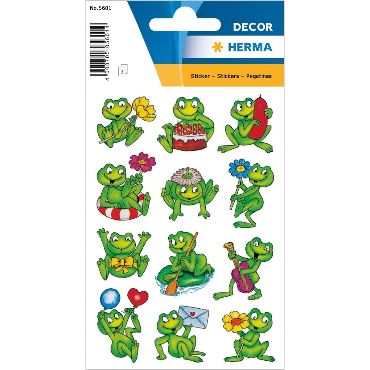 Herma Sticker DECOR Tiere Frösche 3 Bl Image