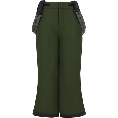 Skihose ZIGZAG "Soho", Kinder, Gr. 98, EURO-Größen, grün (dunkelgrün, meliert), 88% Polyester, 12% Elasthan, unifarben, casual, lang, Hosen, mit abnehmbaren Hosenträgern Image