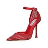 High-Heel-Pumps STEVE MADDEN "STEVE MADDEN Pumps Lederimitat/Textil", Damen, Gr. 38, rot (cherry), Lederimitat, Textil, elegant, Schuhe