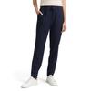 Stoffhose TOM TAILOR, Damen, Gr. 44, Länge 32, navy weiß pinstripe, Jersey, Obermaterial: 56% Viskose, 23% Polyester, 15% Polyamid, 6% Elasthan. Futter: 100% Polyester, Nadelstreifen, casual, loose fit knöchellang, Hosen, mit Nadelstreifen