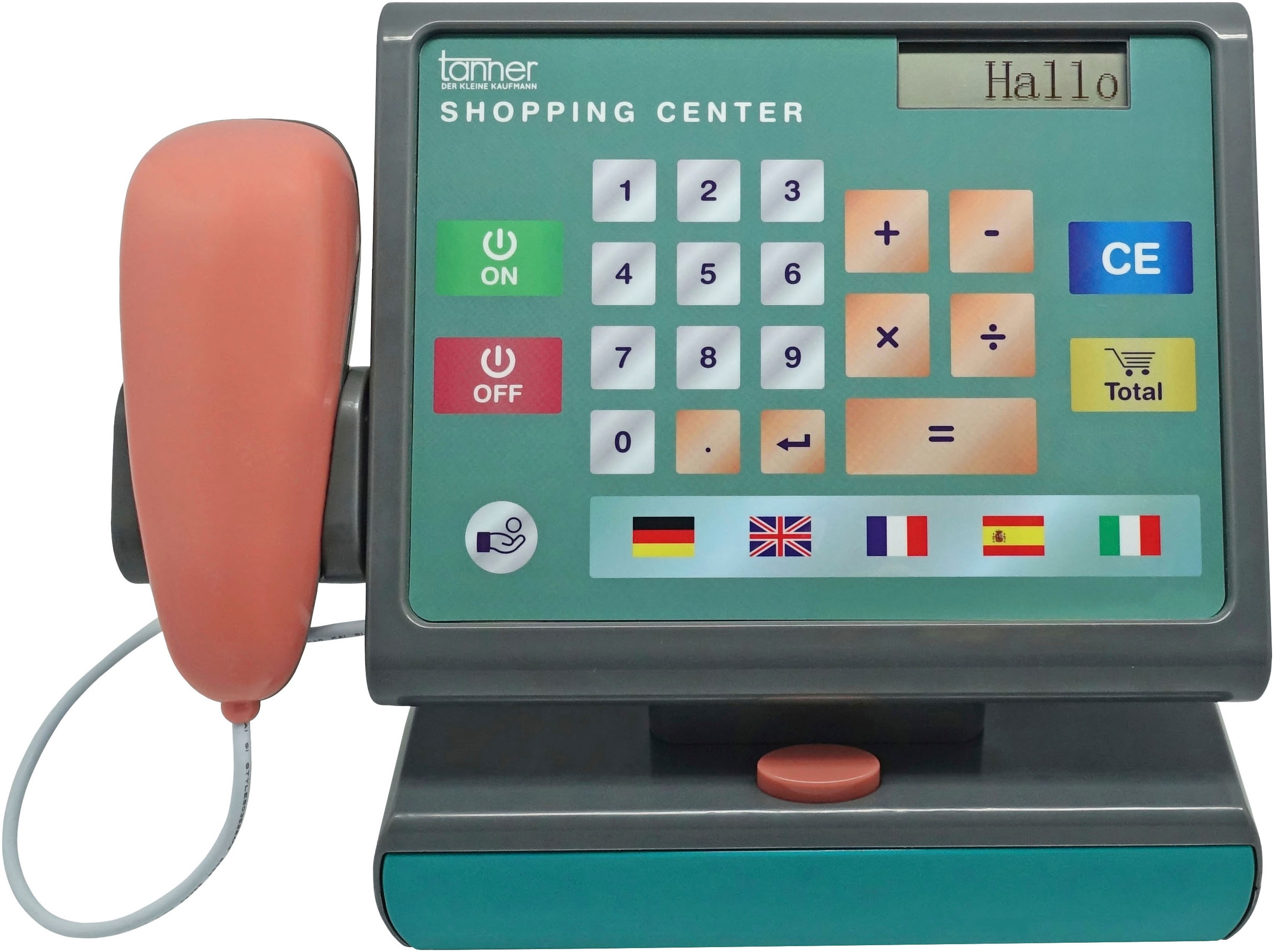 Spielkasse TANNER "Moderne Scannerkasse mit Scan- und Sprachfunktion", bunt, Spielkasse, KinderB:27cm H:22cm L:17cm, Kunststoff, B:27cm H:22cm L:17cm Image