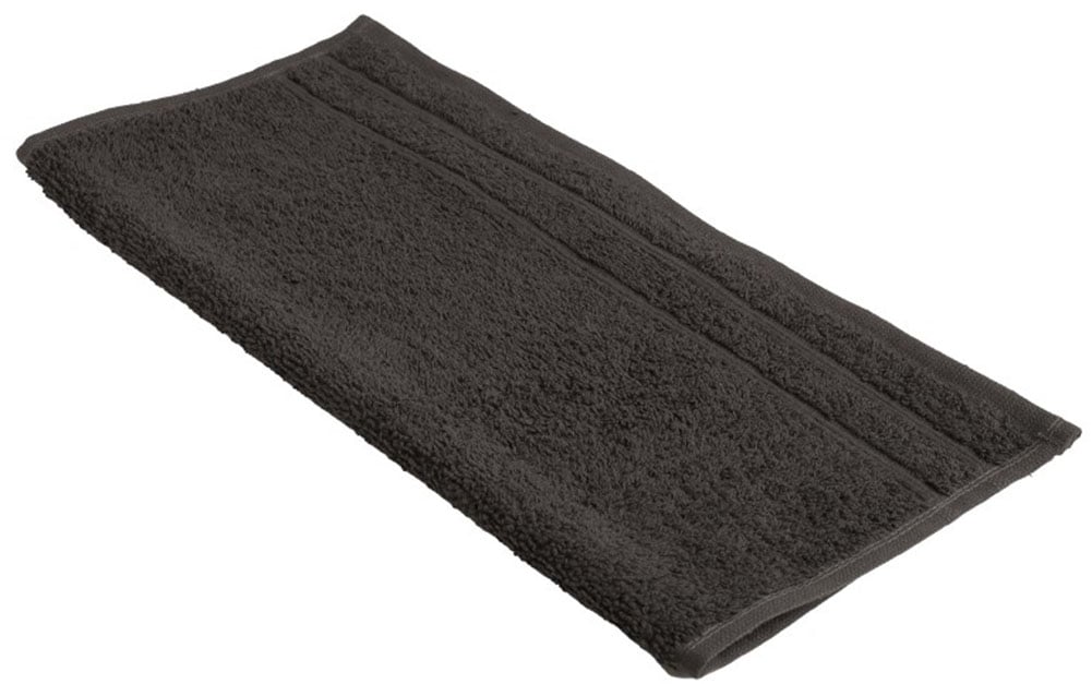 Seiftuch WEWO FASHION "9518S", grau (anthrazit), B:30cm L:30cm, Frottee, Waschlappen, saugstark Image