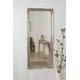 Full Length Antique Silver Dressing/Hall Mirror complete with Premium Quality Pilkington's Glass - Large Size: 66inches x 30inches (168cm x 77cm)