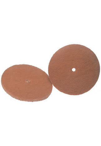 Regina/Koblenz Floor Machine Small Hole Tan Scrubbing Pads With Holder #4501052