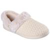 Plüsch Hausschuhe SKECHERS "COZY CAMPFIRE", Damen, Gr. 41, beige (sandfarben), Textil, Basic, Schuhe, Pantoffel, Slipper mit Warmfutter