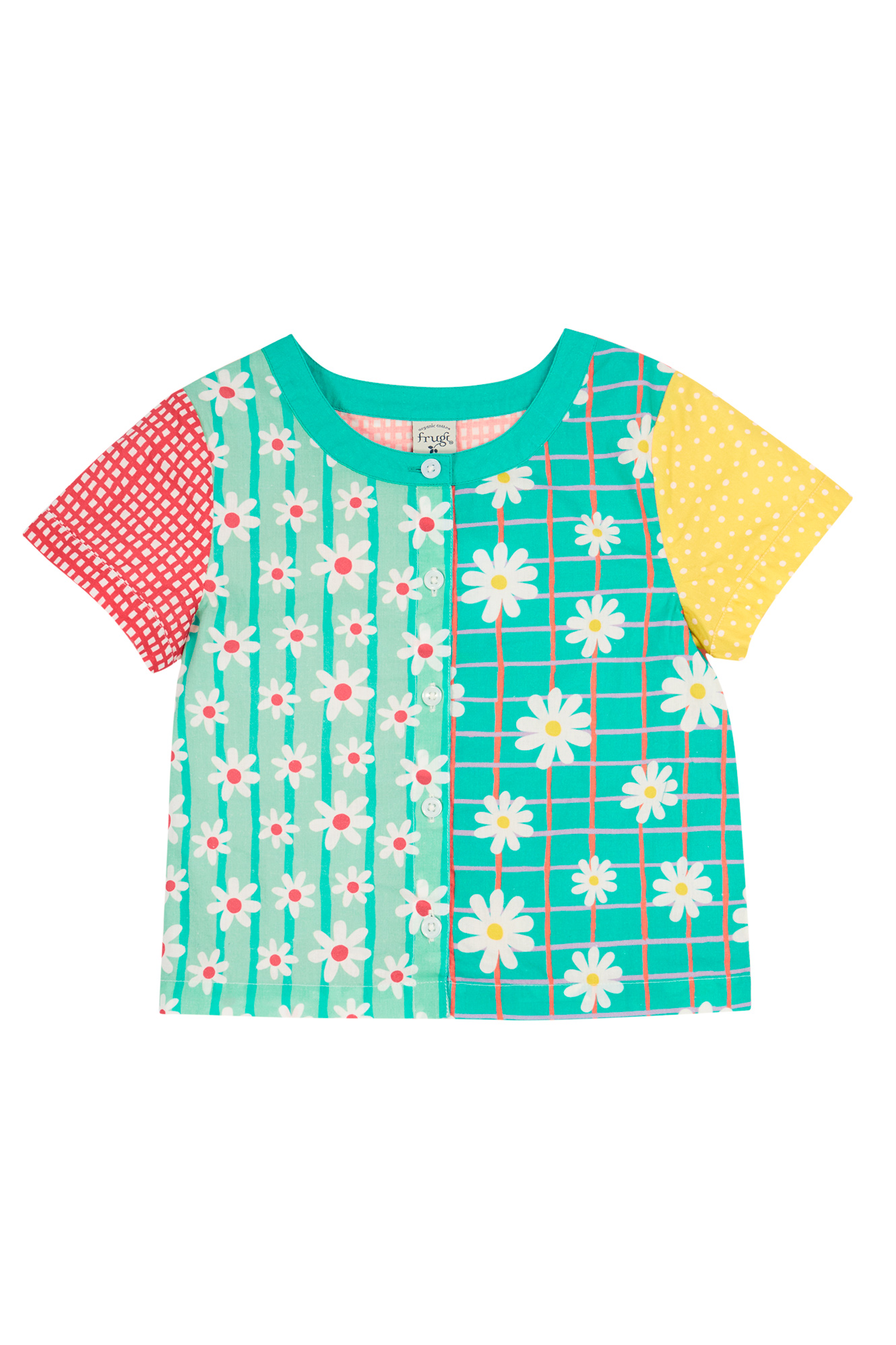 Frugi Girls Estella Shirt - Multicolour - Size 8-9Y | Frugi Sale | Discount Designer Brands
