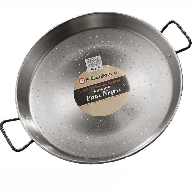 GARCIMA Valencianische Paellera aus gebürstetem Eisen Ø 60 cm Image