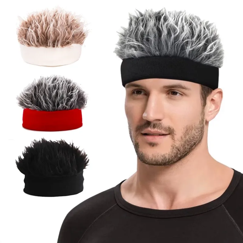 Modische dekorative Kappe im Hip-Hop-Stil, Cosplay, personalisierte Perücke, gestrickte Kappen, Party, Hip-Hop-Outfit, Perückenkappen