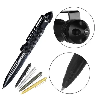 Outdoor Self-defense Tactical Defense Pen EDC Multi-function Special Combat Pen Window Breaking Survival pen