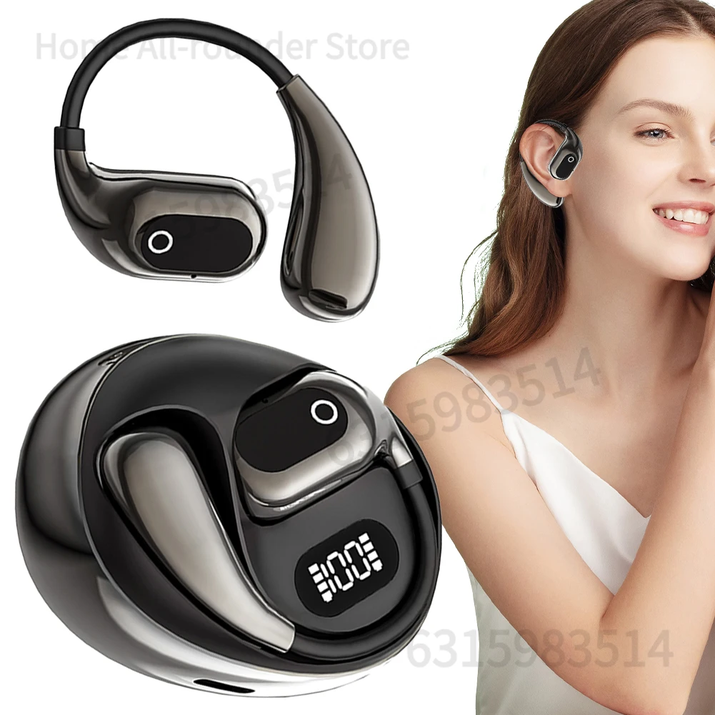 AI Zwei-Wege-Sprachübersetzer 138 Sprachen Bluetooth-kompatible 5.3-Übersetzungskopfhörer Open-Ear-Kopfhörer für Geschäftsreisen Image