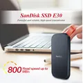 Disco rigido SSD portatile USB 3.2 Unità a stato solido esterna SanDisk E30 Disco rigido da 1 TB 2 TB Max 800 Mb/s per laptop e desktop