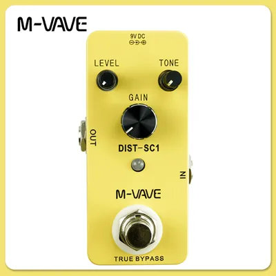 M-VAVE Distortion-SC1 Electric Guitar Effect Pedal Distortion Guitar True Bypass Pedal Effects Processors Guitar Accessory