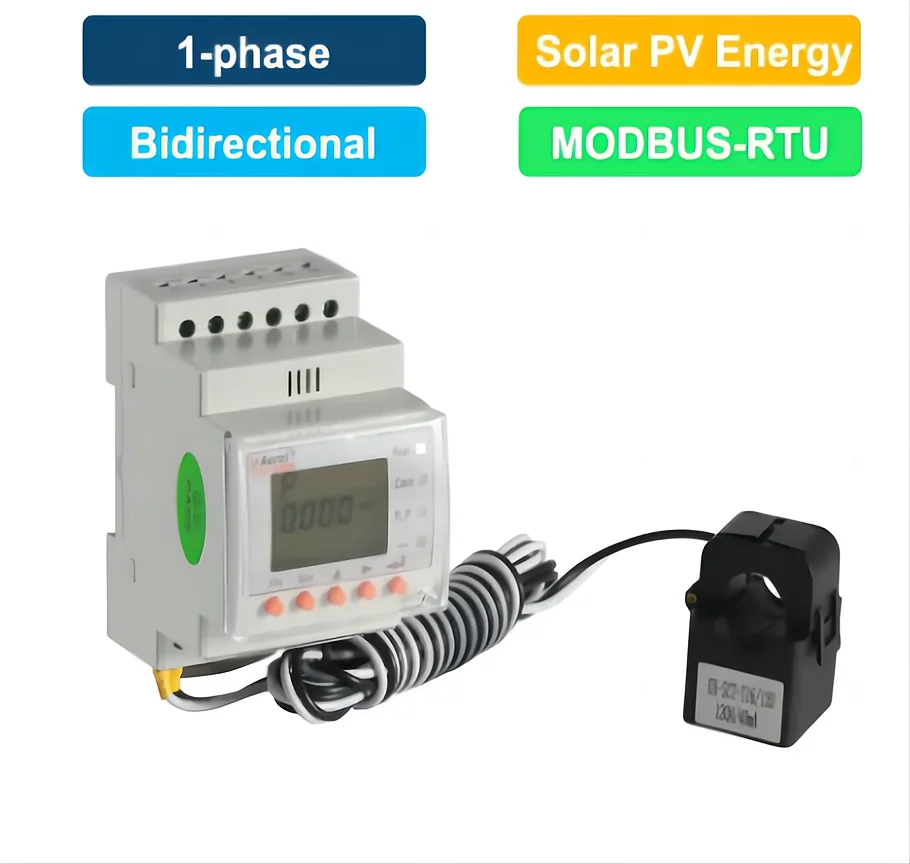 Acrel ACR10R-D10TE 80A CT Single phase Solar Pv Power Energy Meter RS485 Matching Solis or Alpha ESS Inverter