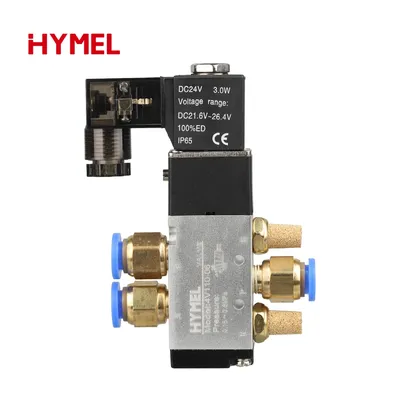 1/8 Inch Pneumatic Solenoid Valve 5 Way Port 2 Position Gas Air Electric Magnetic Valves DC12V 24V 110 V220V Coil Volt 4V110-06
