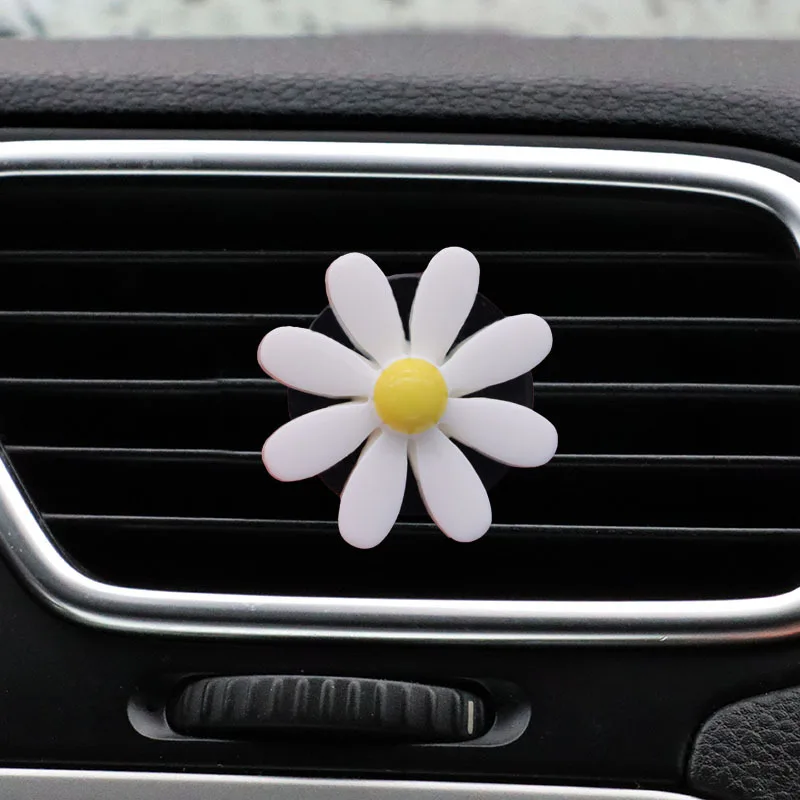 Daisy Flower Auto Aromatherapie Luftauslass Dekorativer Clip für Auto Klimaanlage Luftauslass Image
