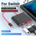 Portatile 3 IN 1 4k/60hz 4k/30hz per Switch 1/2 Docking Station TYPE-C Hub con porta USB 3.0 e ricarica HDMI 100W PD per Switch