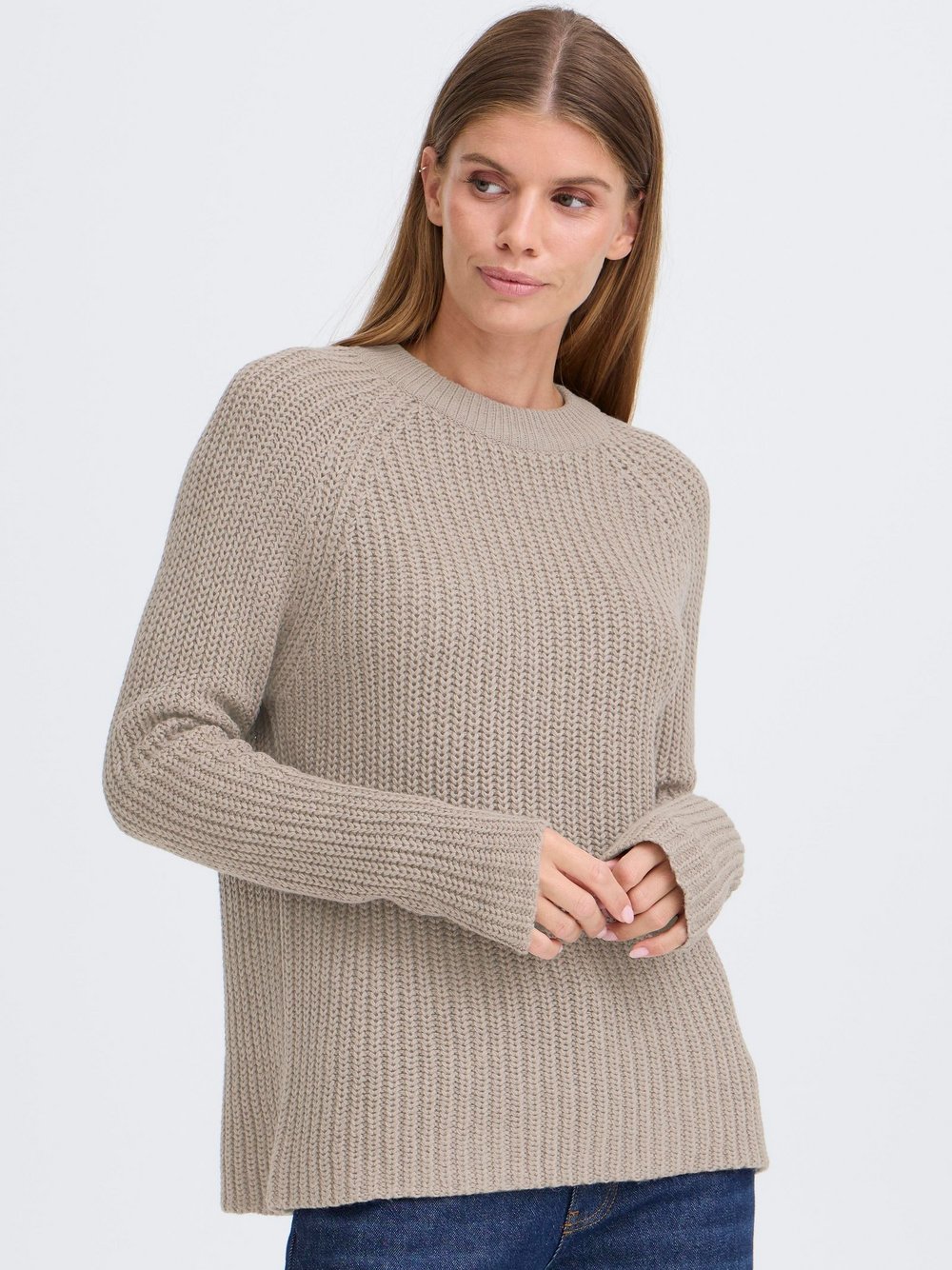 OXMO Strickpullover Damen grau, XL Image