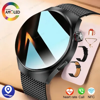 4IN1 Smart Uhr Männer Wasserdichte Bluetooth Anruf GPS NFC Sport Fitness Heart Rate Monitor Smartwatch Digitale Uhren Frauen Geschenke