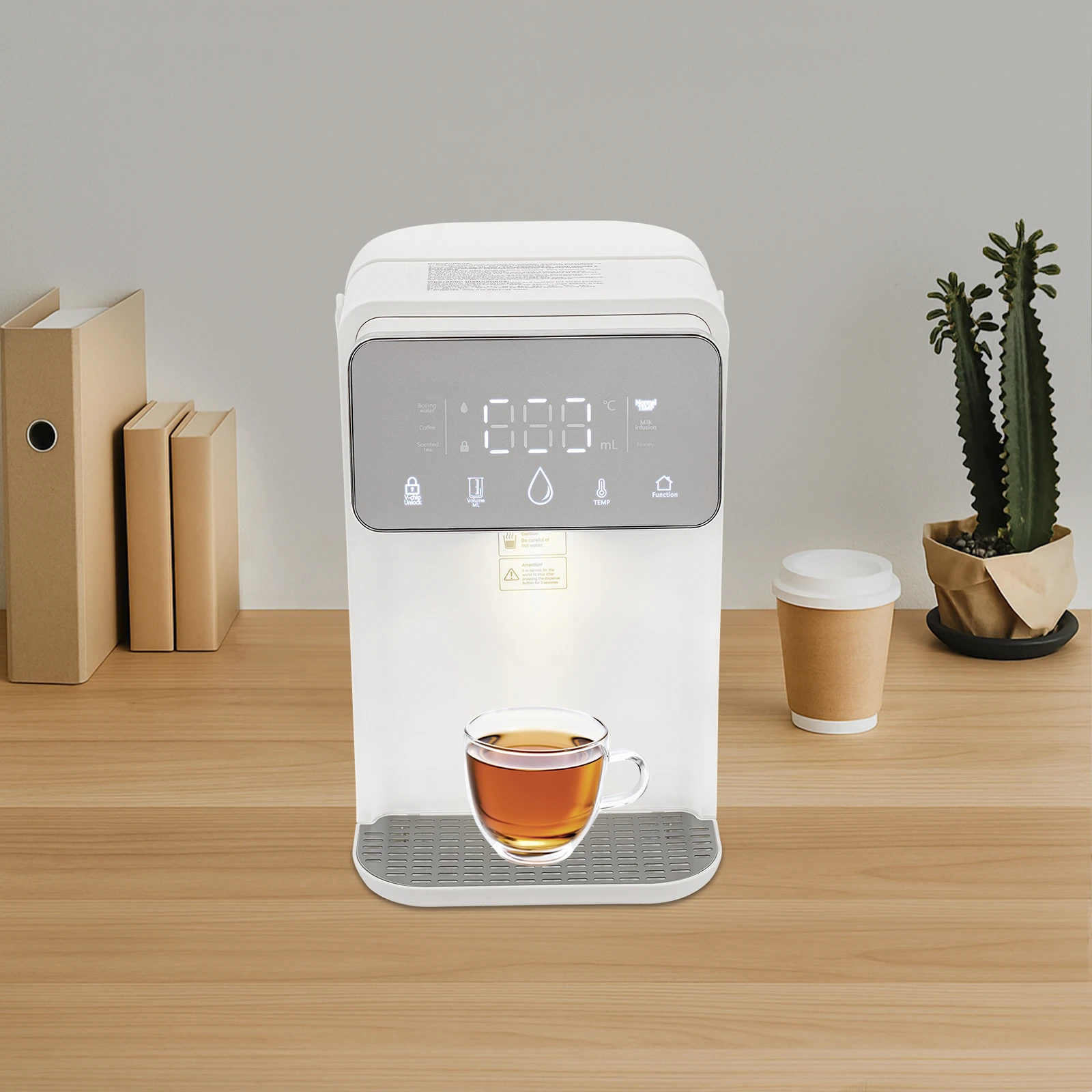 2000-W-Heißwasser-Sofortspender mit digitalem Bildschirm, 0,77 Gallonen Wassertanktemperatur (77–210,2). ° F) Wasservolumen (5,28–17,6 fl oz) Image