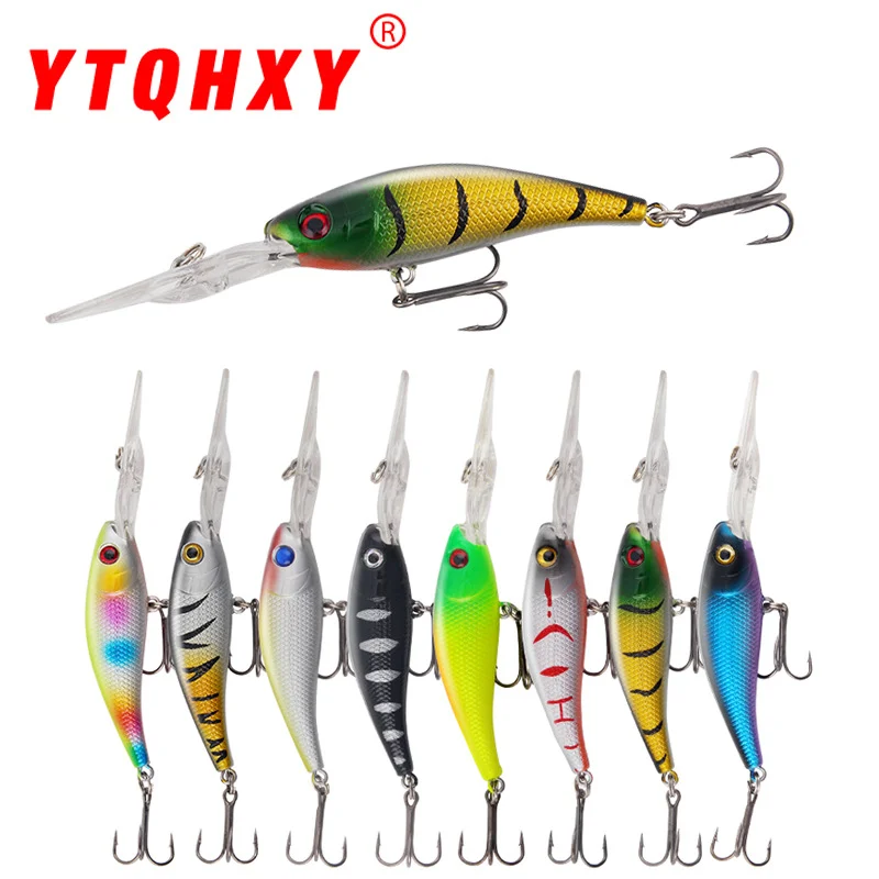 Luya-Köder, Simulation, harter Köder, lange Zungenplatte, Klangperle, Mino-Fake-Köder, 10 cm/9,2 g, gebogener Mund, Fake-Köder Image