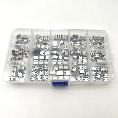 150Pcs/Box Type C USB Female Jack Connector 6Pin 16Pin Charging Port Dock PCB SMD SMT USB-C Socket For Phone DIY Repair Kit