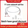 Cavo di rete Ethernet Lan PoE per modulo scheda telecamera IP CCTV cavo connettore resistente alle intemperie 12V RJ45 Per dahua Hikvision Ip