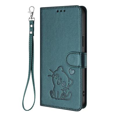 Phone Case For Google Pixel 9 Pro Pixel 9 Pro XL Pixel 8 Pro Pixel 8 Wallet Case Full Body Protective with Lanyard Camera Lens Protector Cat Retro TPU PU Leather