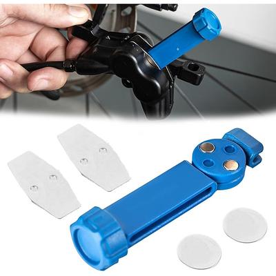 Hydraulic Bike Brake Caliper Piston Reset Tool - Heavy-Duty Carbon Steel-like Performance Adjustable Lever System Ergonomic Design for Mountain/Road Bike Maintenance Compatible with Disc Brakes