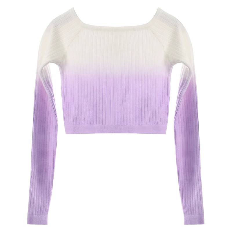 Kids' Dancewear Top Splicing Girls' Performance Training Long Sleeve High Cotton Blend