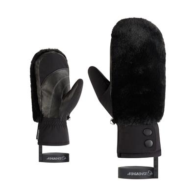 Fäustlinge ZIENER "KATNISS-Z MITTEN glove", Damen, Gr. M, schwarz, Materialmix, Handschuhe Image