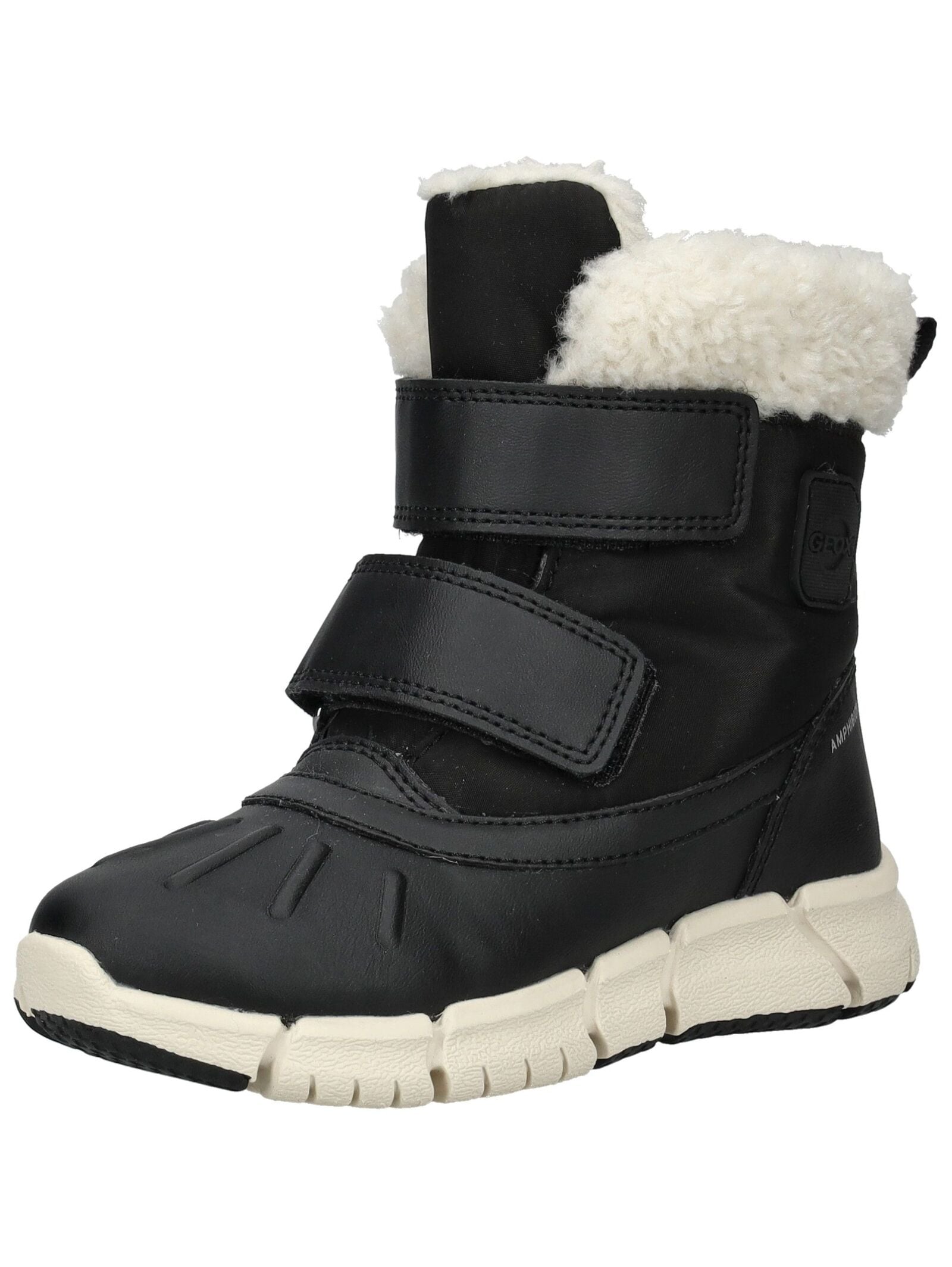 Stiefel GEOX "Geox Stiefel Lederimitat/Textil", Kinder, Gr. 31, schwarz, Lederimitat, Textil, Schuhe Image