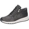 Schnürboots WALDLÄUFER "H-APRIL", Damen, Gr. 8 (42), schwarz, Nappaleder, unifarben, casual, Schuhe, Schnürstiefelette, High Top Sneaker, Komfortschuh in H-Weite