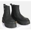 Chelseaboots BUFFALO "Aspen Chelsea warm", Damen, Gr. 38, schwarz, Nubuklederimitat, modisch, Schuhe, Plateauboots, Stiefelette, Schlupfboots mit Memory Foam-Innensohle