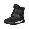 Snowboots GEOX "Geox Stiefel Lederimitat/Textil", Kinder, Gr. 35, schwarz, Lederimitat, Textil, casual, Schuhe