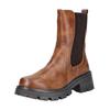 Stiefelette MUSTANG SHOES "Mustang Shoes Stiefelette Lederimitat/Textil", Damen, Gr. 40, braun (cognac), Lederimitat, Textil, casual, Schuhe