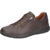 Sneaker WALDLÄUFER "HEIKO", Herren, Gr. 7 (40,5), braun (dunkelbraun), Nappaleder, unifarben, sportlich, Schuhe, Freizeitschuh, Halbschuh, Bequemschuh in Komfortweite H (= sehr weit)