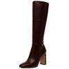 High-Heel-Stiefel STEVE MADDEN "STEVE MADDEN Stiefel Lederimitat", Damen, Gr. 38, schwarz, Lederimitat, casual, Schuhe