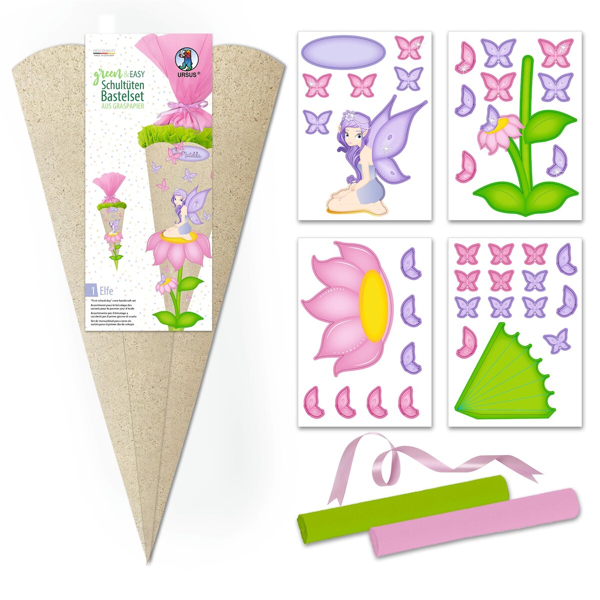 SCHULTÜTEN-BASTELSET "GREEN&EASY", ELFE Image
