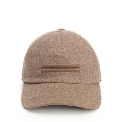 Oasi Cashmere Baseball Cap Hats Brown