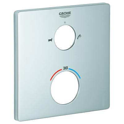 GROHE Rosette 49079 eckig für Thermostat-Fertigmontagesets matt black, 490792430 490792430 Image