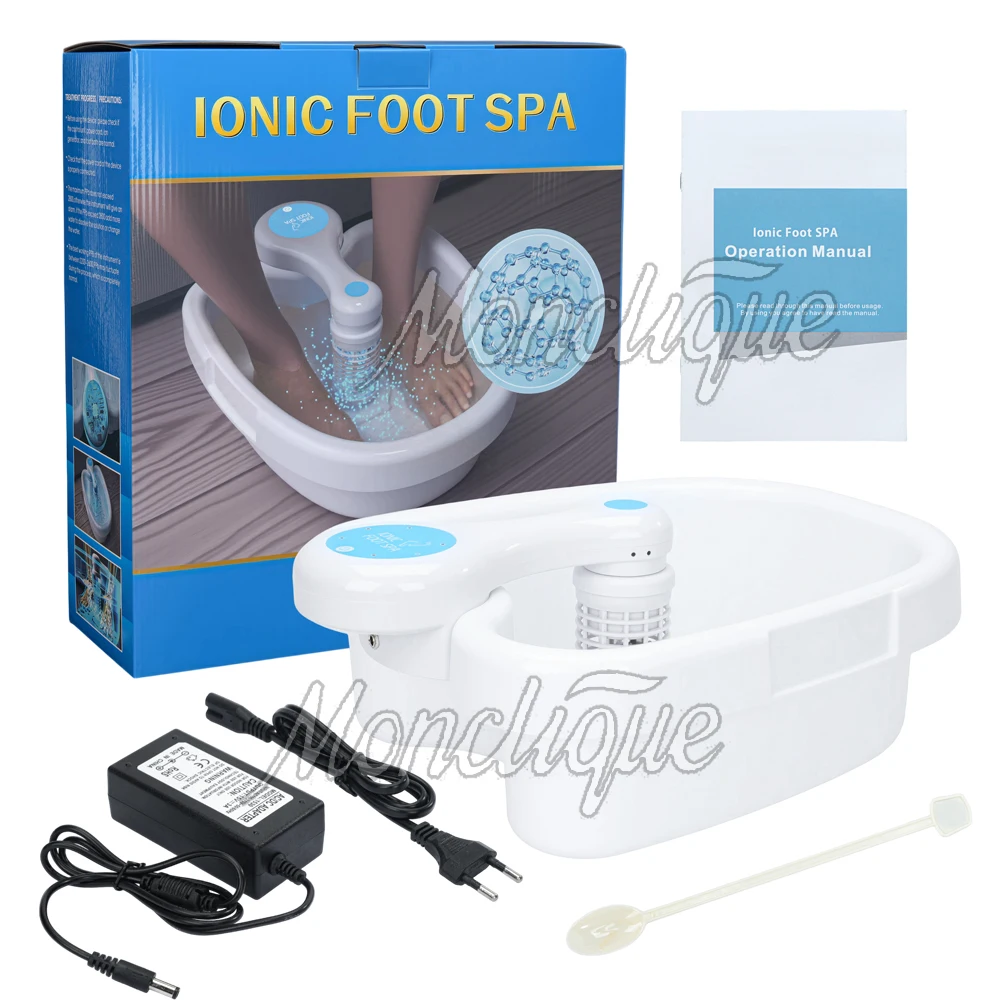 Wasserstofftherapie-Fuß-Spa-Massagegerät mit Becken, ionisches Detox-Fußbad, saubere Vibrationspflege, Arrays revitalisierende Energie für den ganzen Körper Image