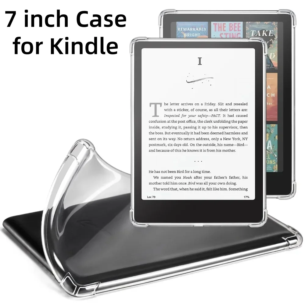 Paperwhite 12. Generation 7 Zoll transparente Hülle für Kindle Four Corner Airbag Anti Drop Soft TPU Cover für Kindle Paper White Image