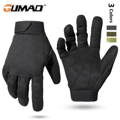 Outdoor Tactical Gloves Breathable Sports Hiking Camping Hunting Shooting Combat Cycling Lightweight Non-slip Full Finger Gloves