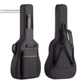 Morbido tessuto Oxford 41" impermeabile con manico Borsa per chitarra per chitarra acustica Zaino per chitarra Doppi spallacci Borse per strumenti