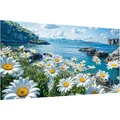 Grandi kit di pittura diamante per adulti 5D paesaggio del lago fai da te trapano completo diamante ricamo fiori margherita gemma pittura decorazioni per la casa