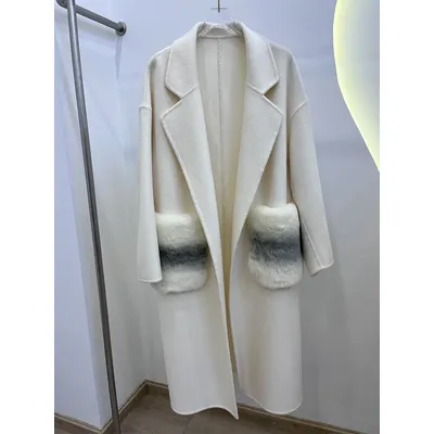2025 New Winter Cashmere Wool Jacket Woolen Real Natural Fox Fur Pocket Coat Ladies Outwear Female Coat Women Luxury Jacket