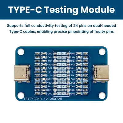 Dual Typ-C Schnellladekabel Inspektionsplatine für iPhone Android Telefon Kabel Sequenz Tester Elektronik Kit